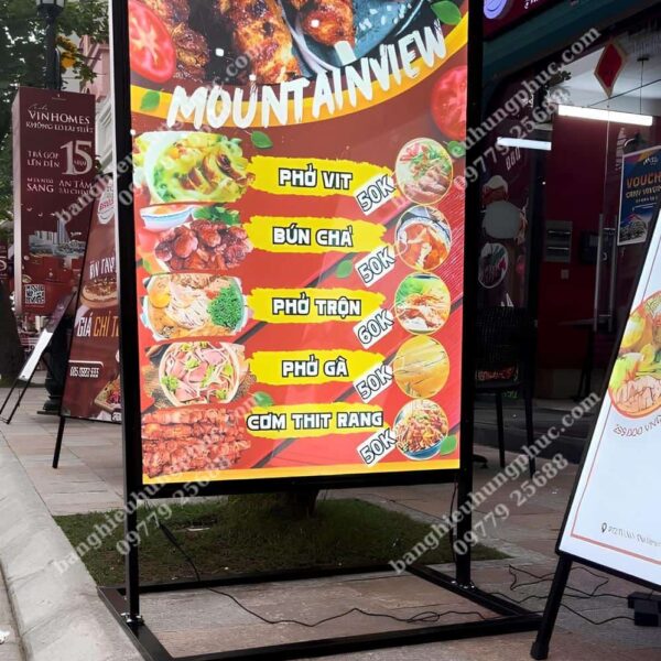 biển vẫy đồ nướng