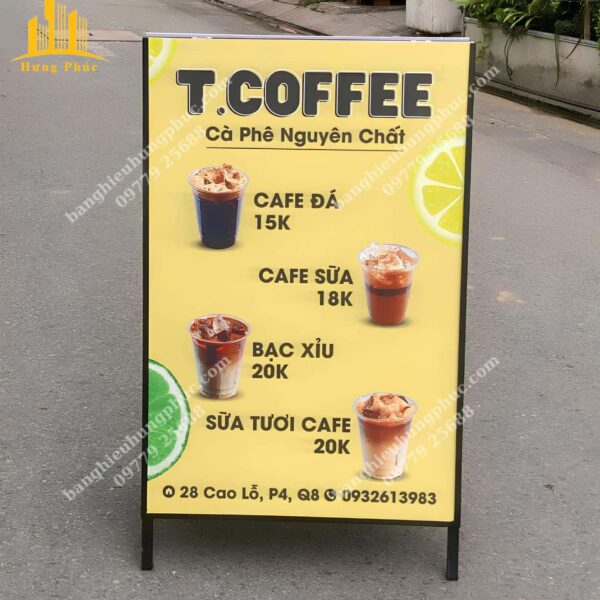biển vẫy quán cafe