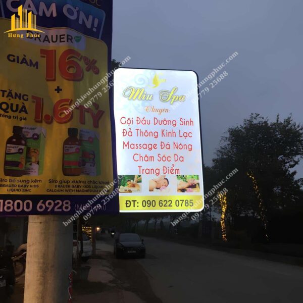 biển vẫy quảng cáo spa