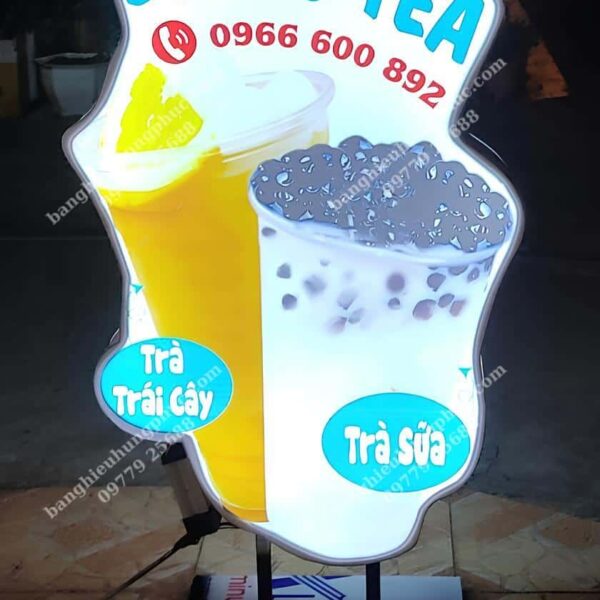 biển vẫy trà sữa