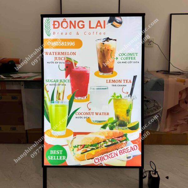 biển vẫy trà sữa