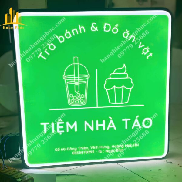 biển vẫy quán trà sữa
