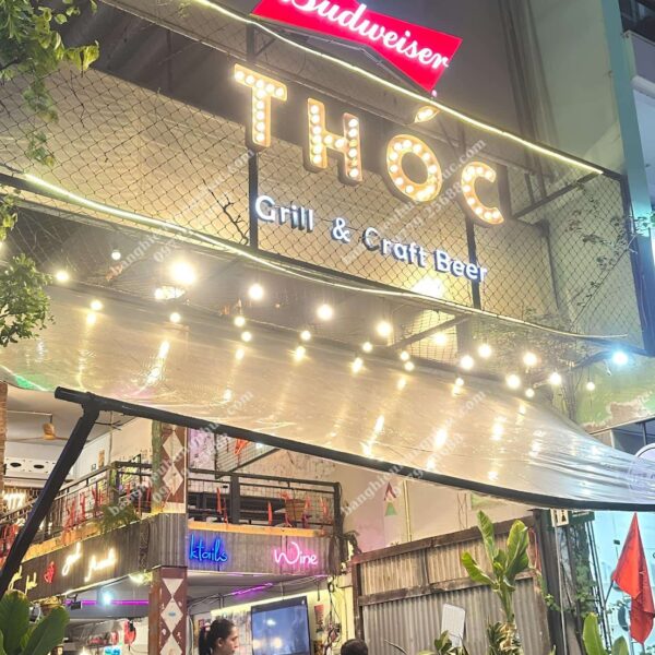 bảng hiệu chữ nổi mica led