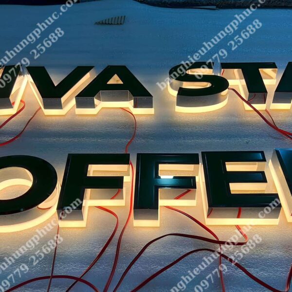 biển quảng cáo chữ nổi đèn led