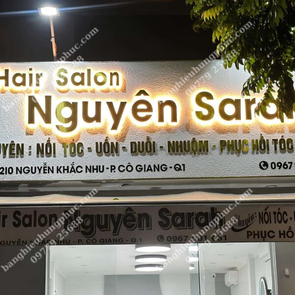 biển quảng cáo chữ nổi đèn led
