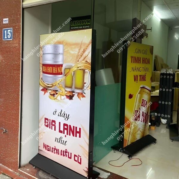 hộp đèn bạt không gân