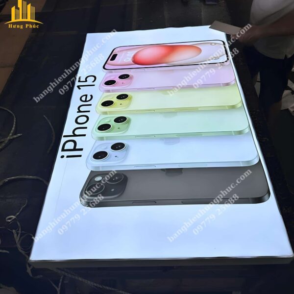 hộp đèn bạt không gân