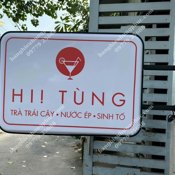 hộp đèn mica hút nổi