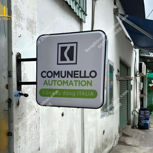 hộp đèn mica hút nổi