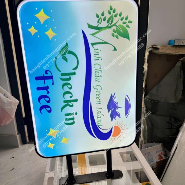 hộp đèn hút nổi chữ nhật