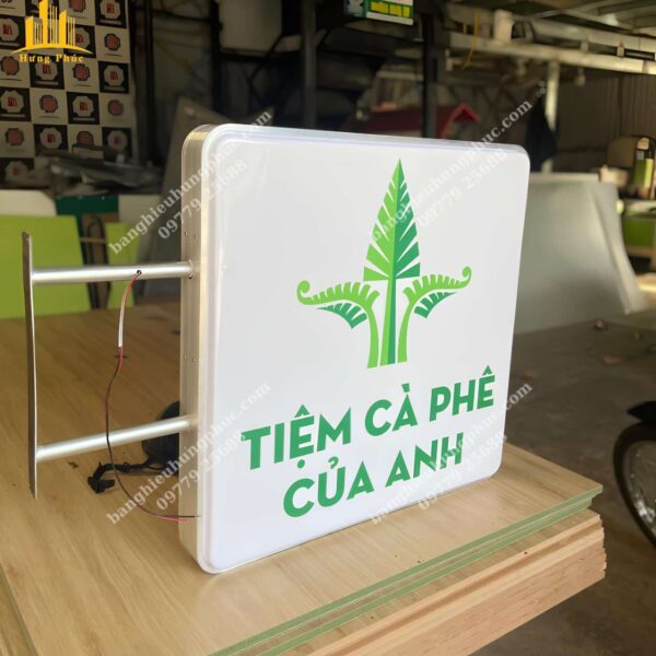 hộp đèn hút nổi vuông
