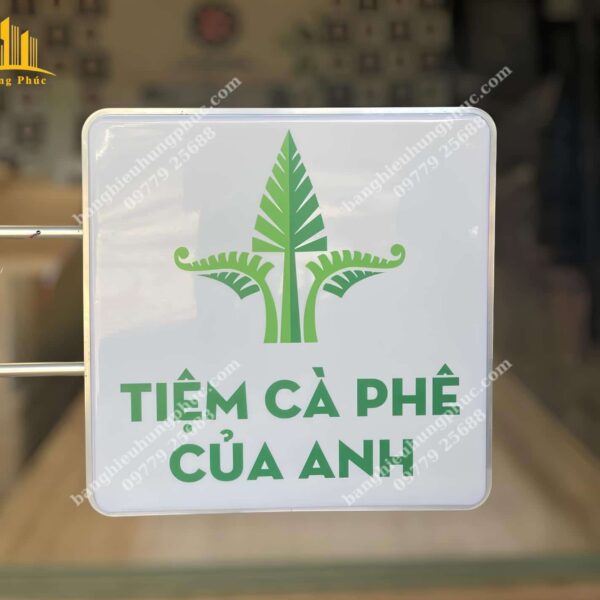 hộp đèn hút nổi vuông