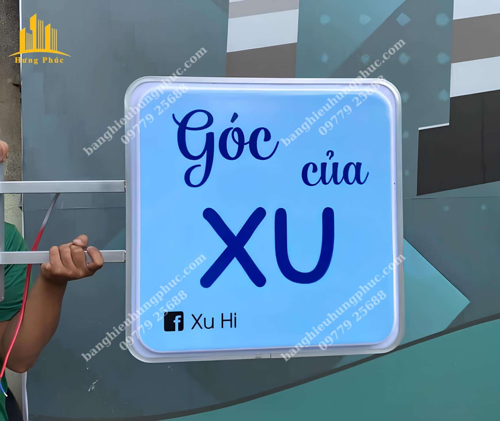 hộp đèn mica vuông hộp đèn mica vuông