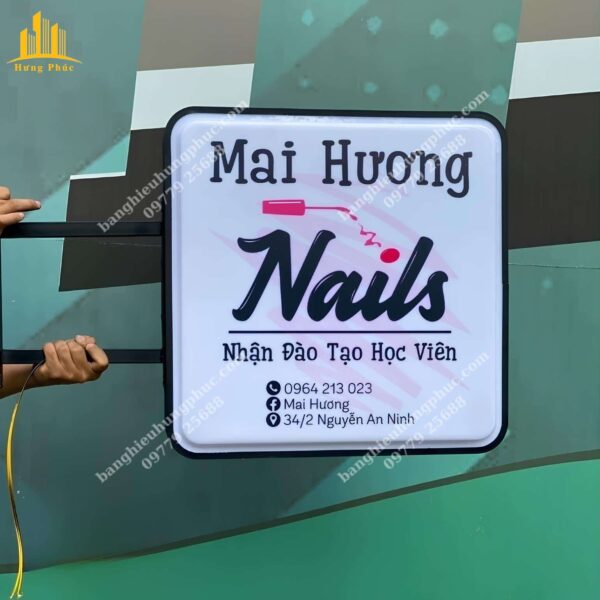 hộp đèn hút nổi vuông