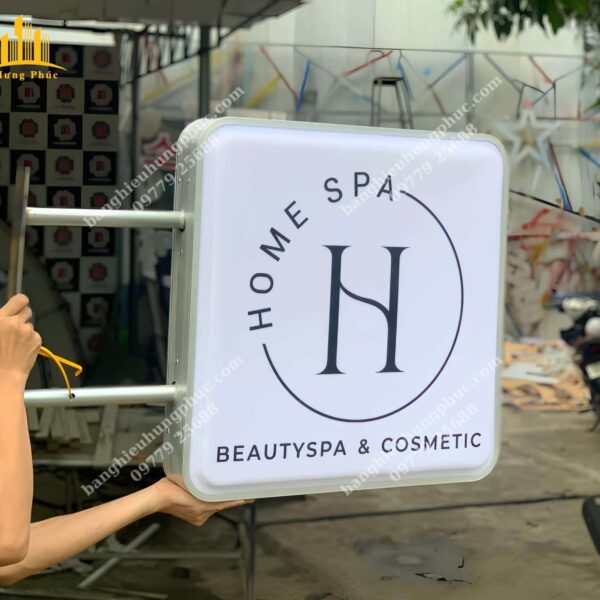 hộp đèn hút nổi vuông