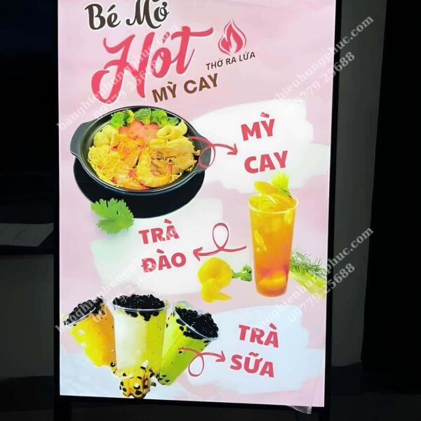 hộp đèn menu