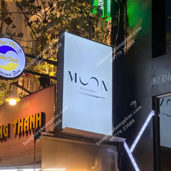 hộp đèn mica 2 mặt