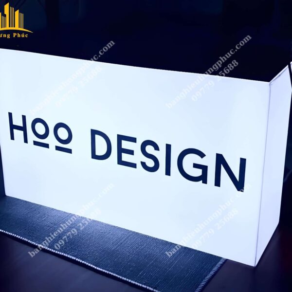 hộp đèn mica 2 mặt