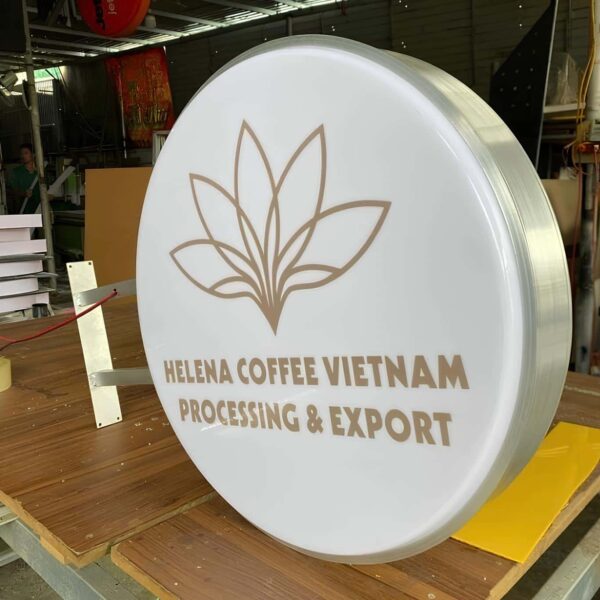 bảng hiệu hộp đèn quán cafe