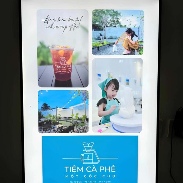 bảng hiệu hộp đèn cafe