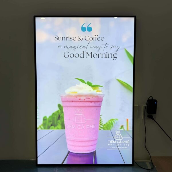 bảng hiệu hộp đèn cafe