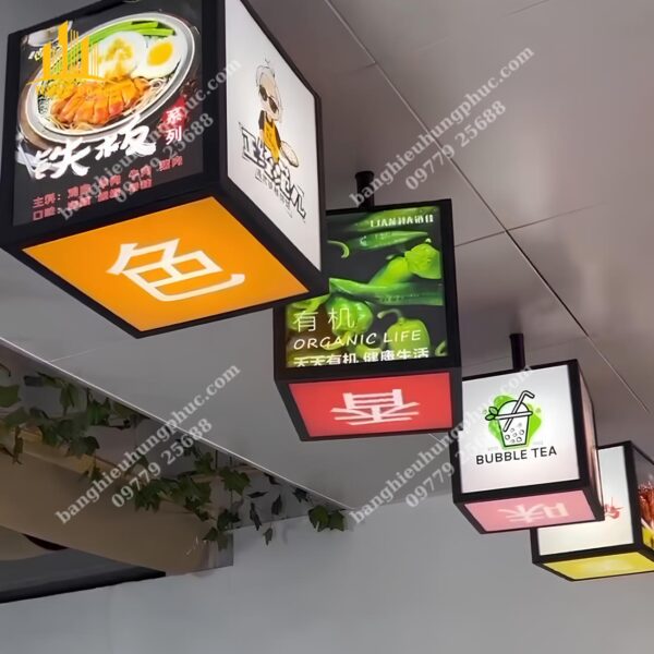 hộp đèn cà phê