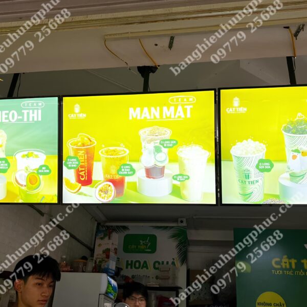 bảng hiệu hộp đèn cafe