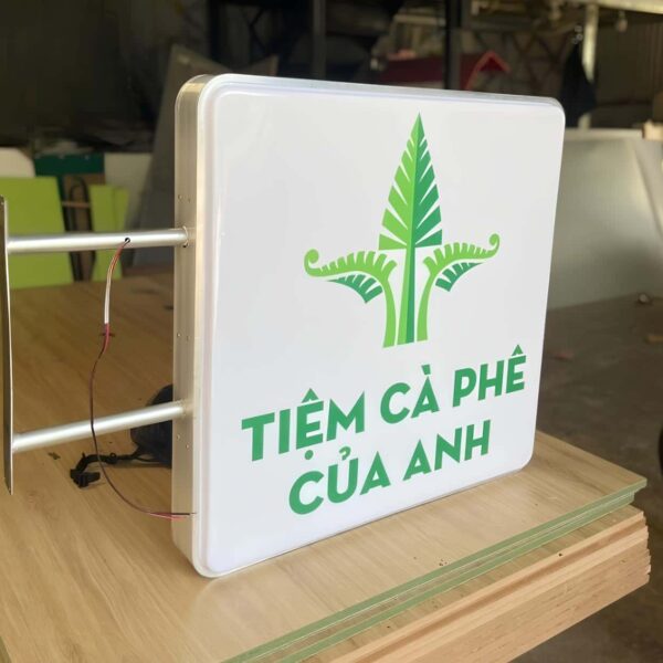 bảng hiệu hộp đèn quán cafe