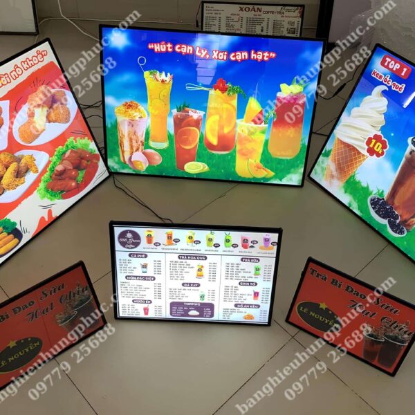 hộp đèn siêu mỏng nắp bật