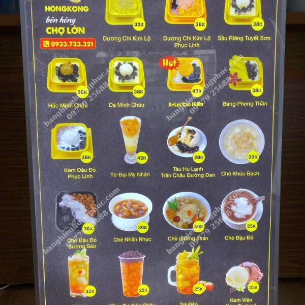 hộp đèn siêu mỏng nắp bật