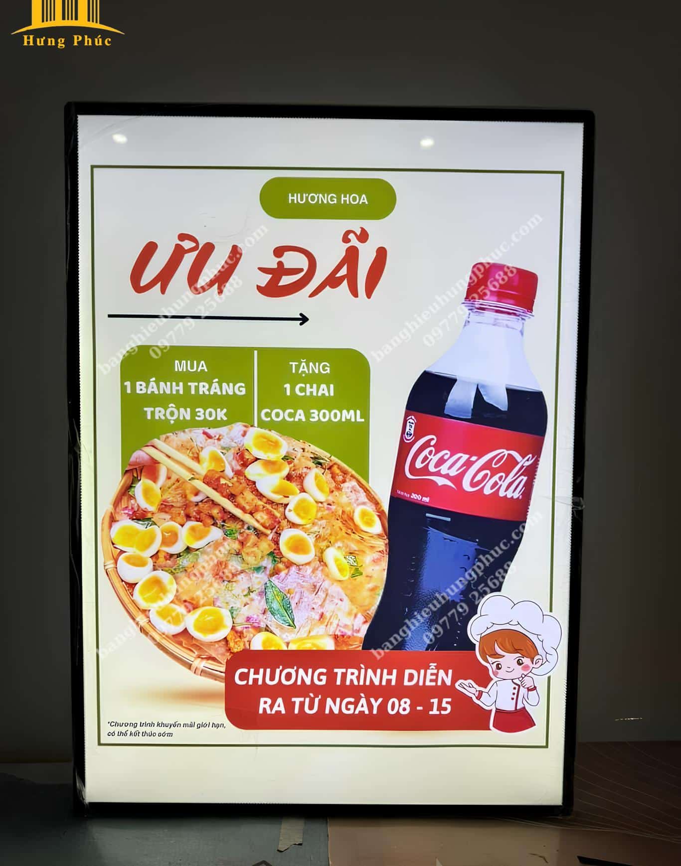 hộp đèn quảng cáo siêu mỏng