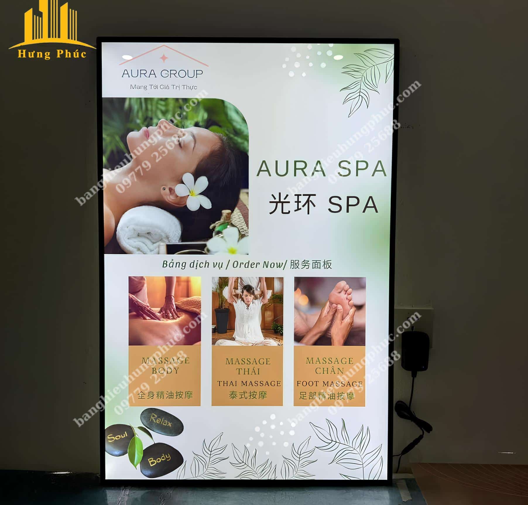 hộp đèn quảng cáo siêu mỏng