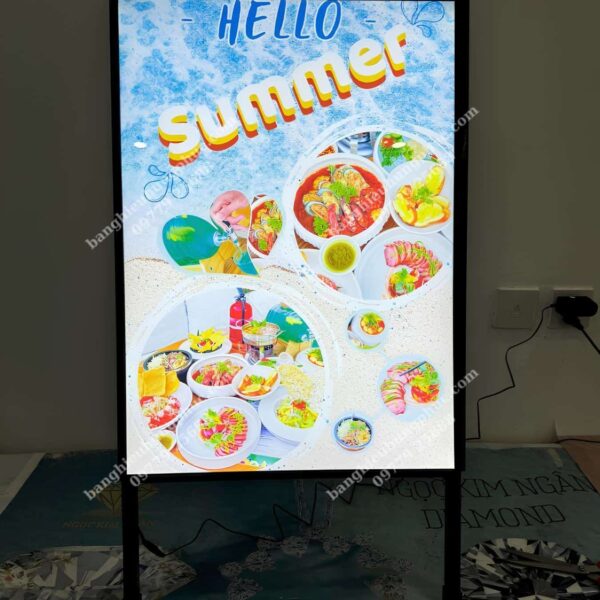 hộp đèn siêu mỏng nắp bật