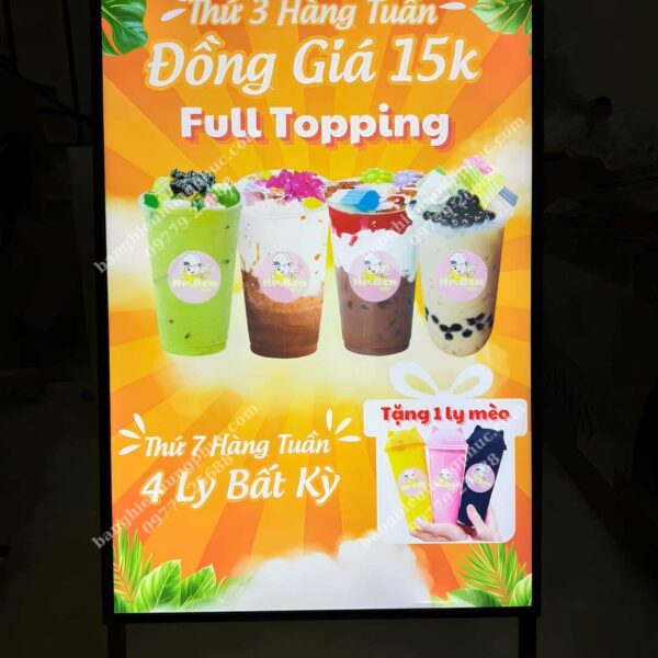 hộp đèn siêu mỏng nắp bật