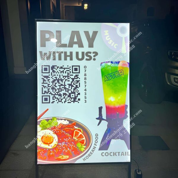 hộp đèn siêu mỏng nắp bật