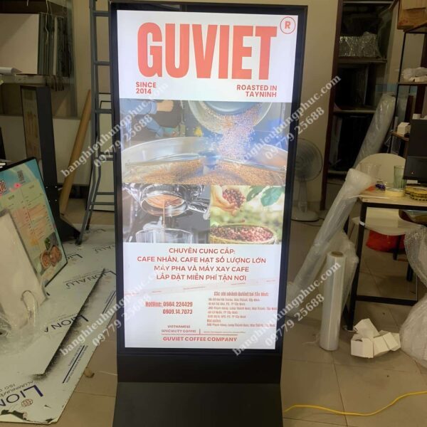 hộp đèn siêu mỏng nắp bật