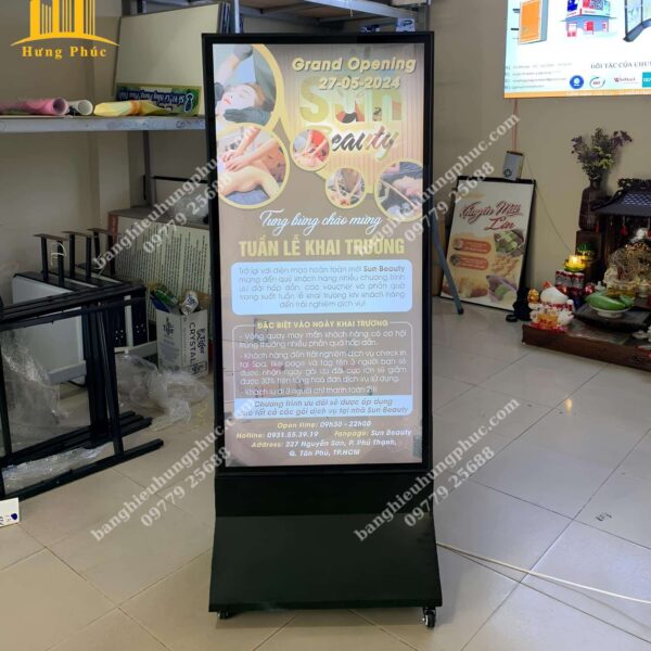 hộp đèn siêu mỏng nắp bật