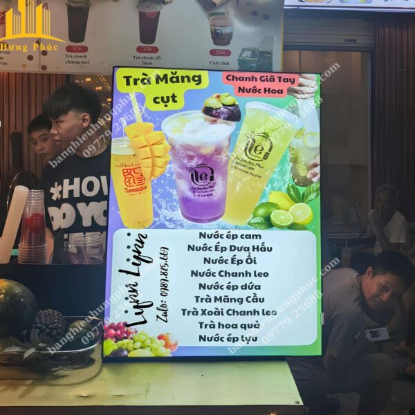 hộp đèn siêu mỏng nắp bật