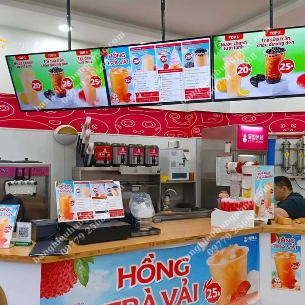 Hộp đèn siêu mỏng menu