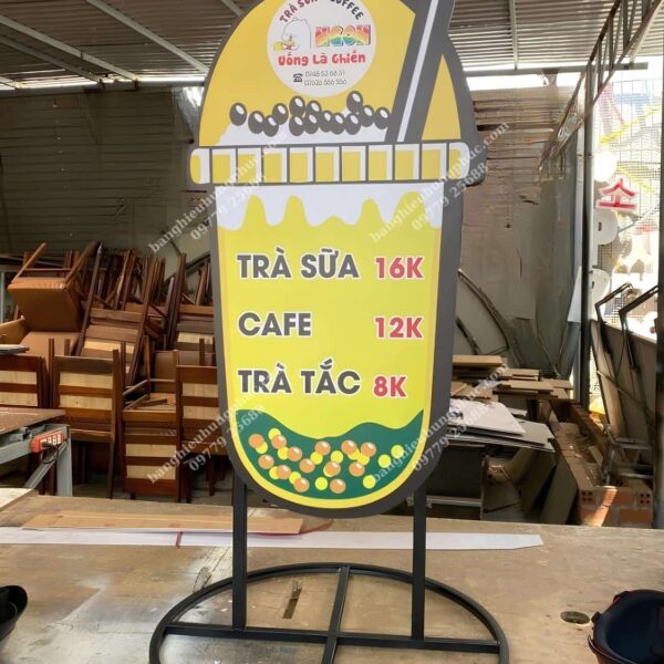 hộp đèn trà sữa