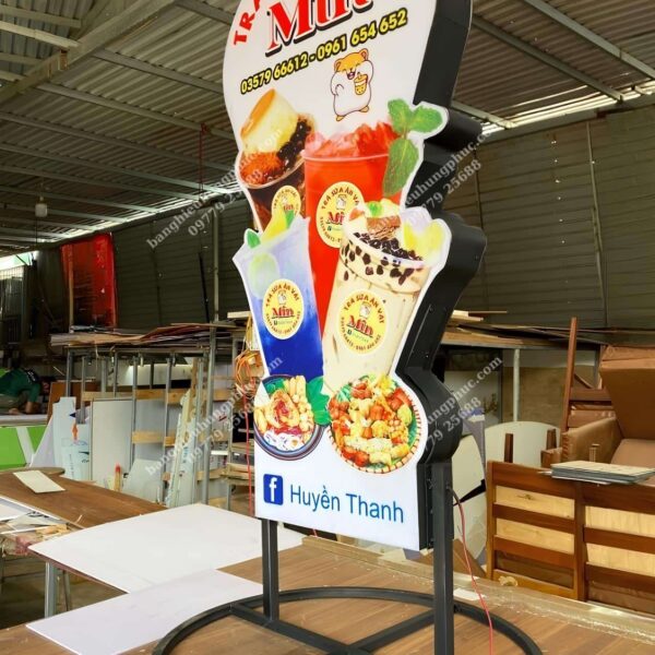 hộp đèn trà sữa