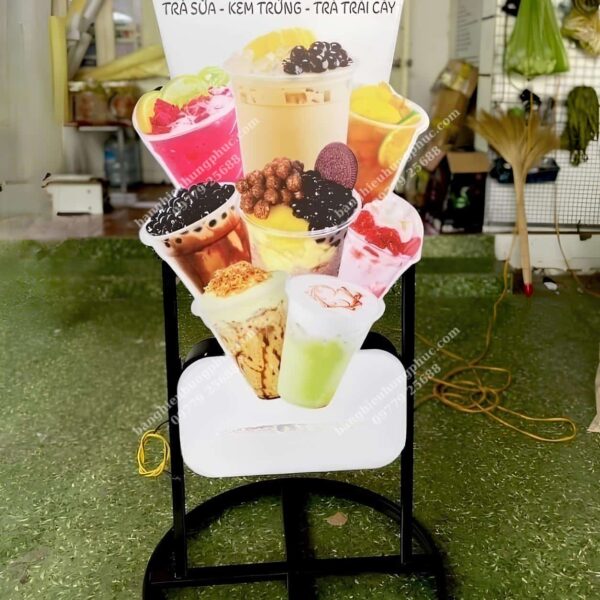 bảng hiệu hộp đèn trà sữa