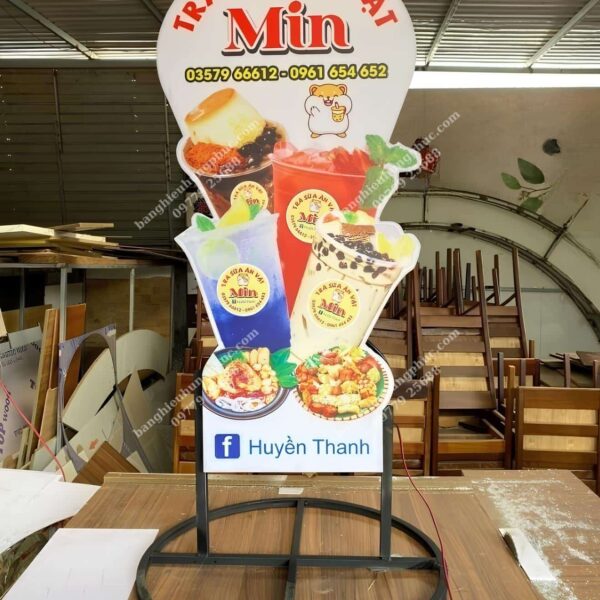 hộp đèn trà sữa