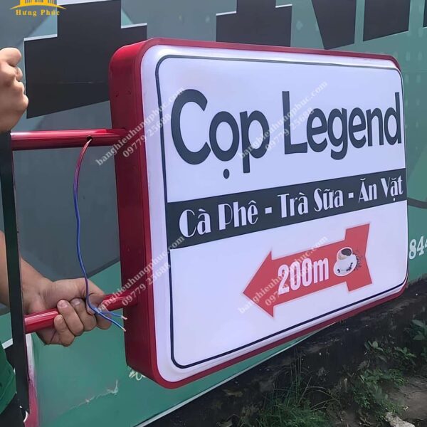 bảng hiệu hộp đèn trà sữa