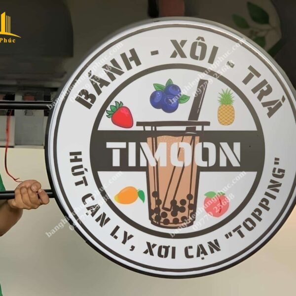 bảng hiệu hộp đèn trà sữa