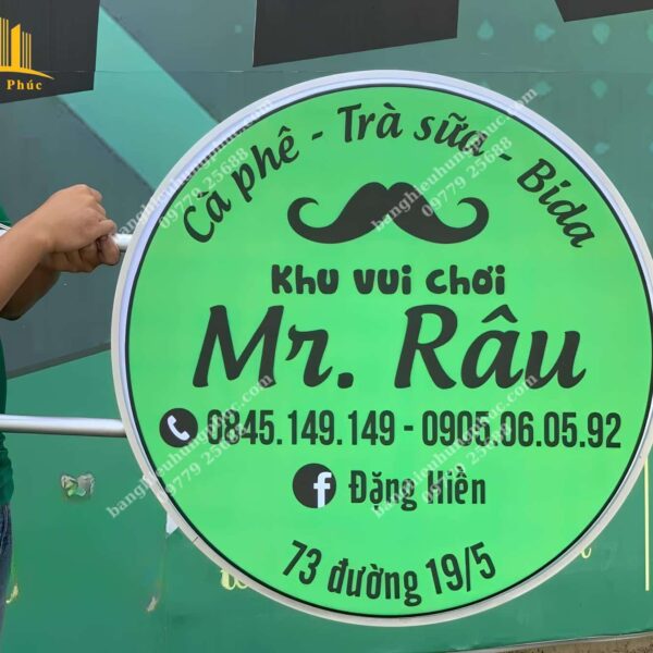 bảng hiệu hộp đèn trà sữa