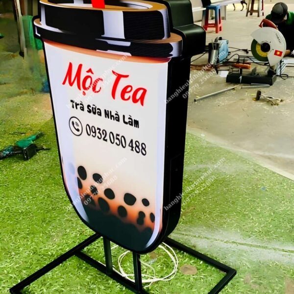 hộp đèn trà sữa