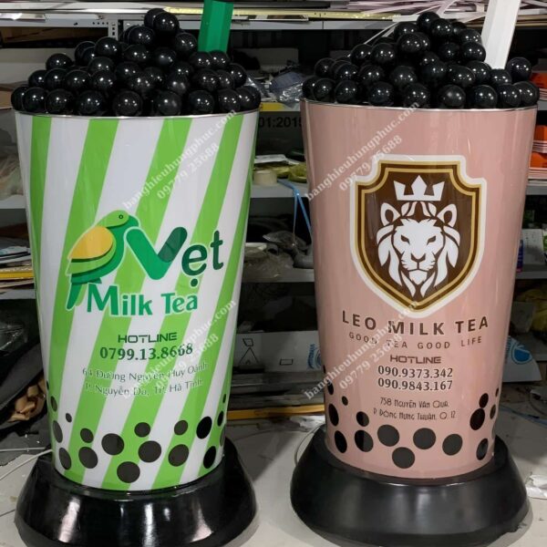 hộp đèn trà sữa