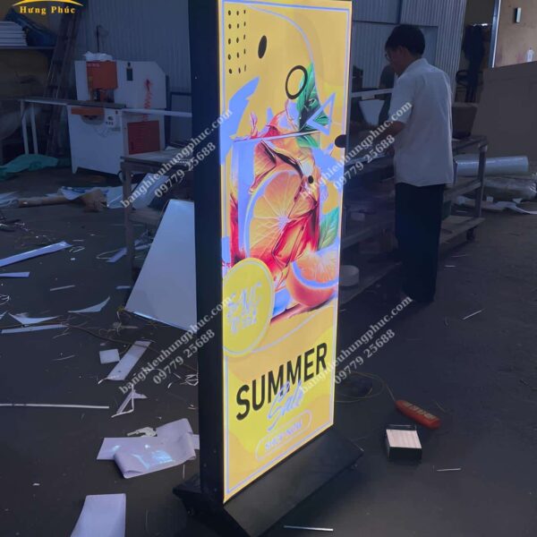 bảng hộp đèn trà sữa