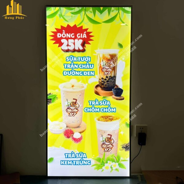 bảng hiệu hộp đèn trà sữa